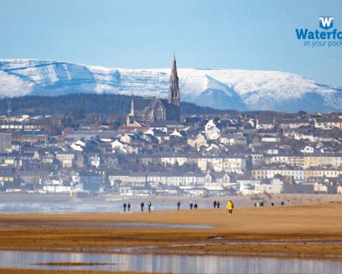 Tramore with the Comeragh Mountains hidden behind