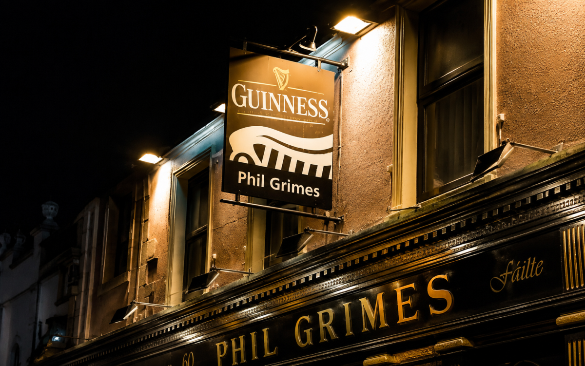 Phil Grimes traditional pub and live music venue on Johnstown in Waterford City