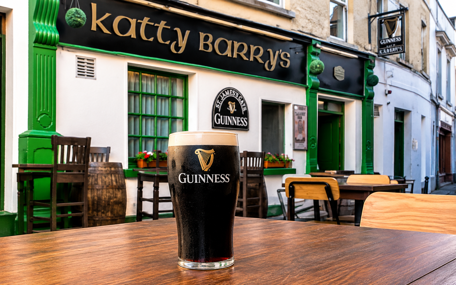 Katty Barry’s traditional Irish pub on Mall Lane in Waterford City’s Viking Triangle