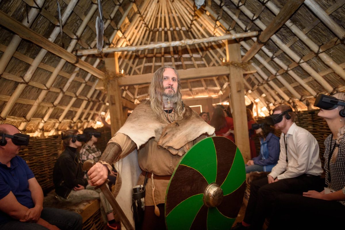 King of the Vikings virtual reality Viking experience in Waterford City's Viking Triangle