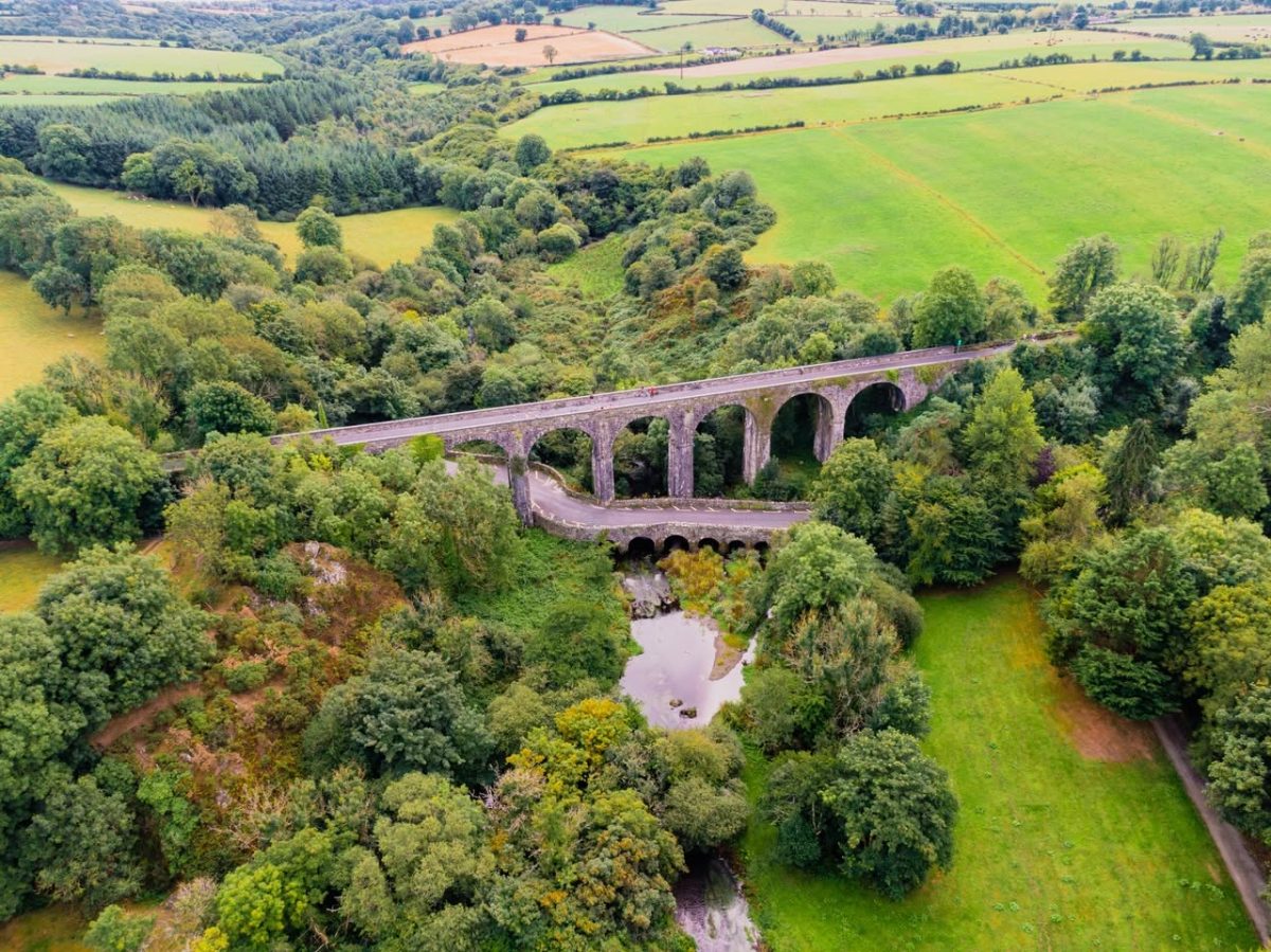 Cyclists travelling along the Waterford Greenway, the scenic 46km walking and cycling route between Waterford City and Dungarvan.