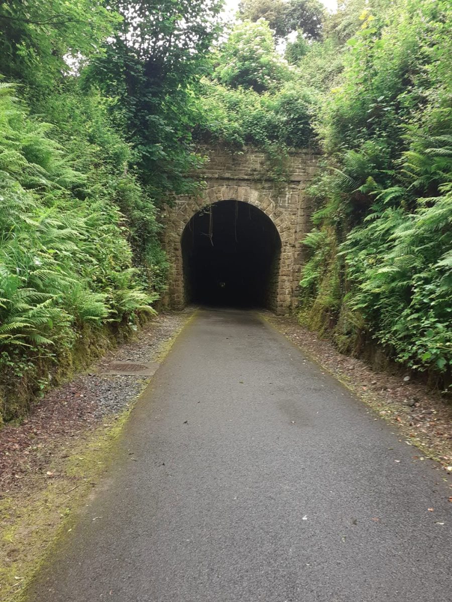 Cyclists travelling along the Waterford Greenway, the scenic 46km walking and cycling route between Waterford City and Dungarvan.