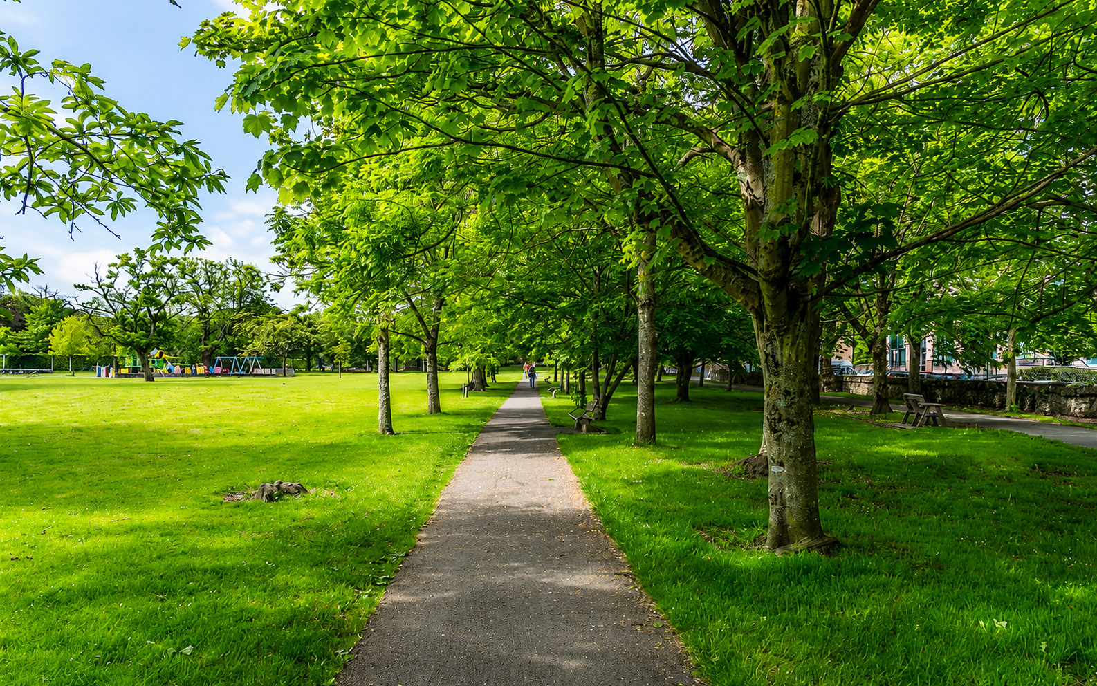 People’s Park in Waterford City with green space and historic bandstand