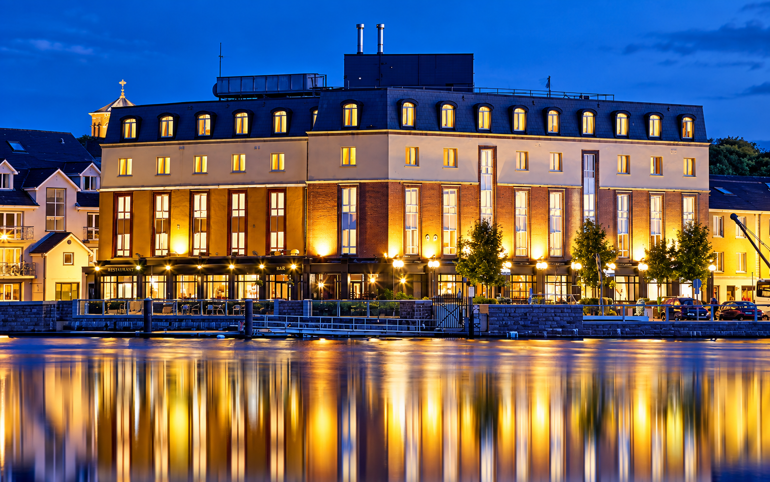 Waterford Marina Hotel overlooking the River Suir in Waterford city